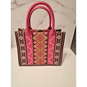 WRANGLER TOTE BAG Western Purses Women's Shoulder Boho Aztec Handbags Wide Strap